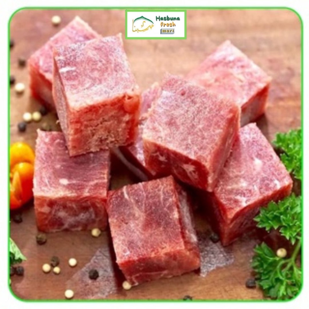 

Daging Saikoro Wagyu HASBUNA Fresh Mart 500 Gram