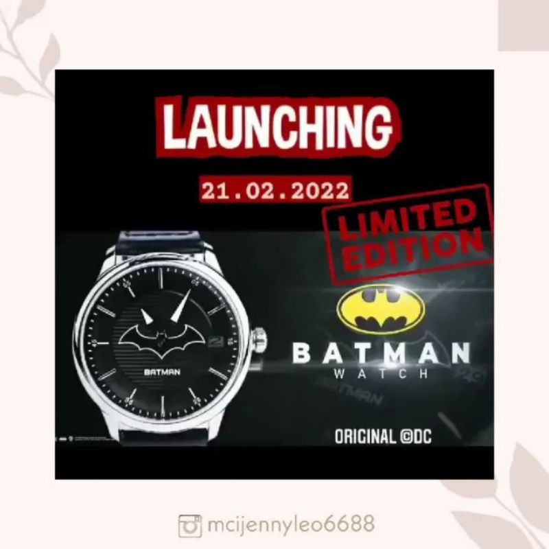 JAM TANGAN BATMAN ORIGINAL DC comics Collab with MCI