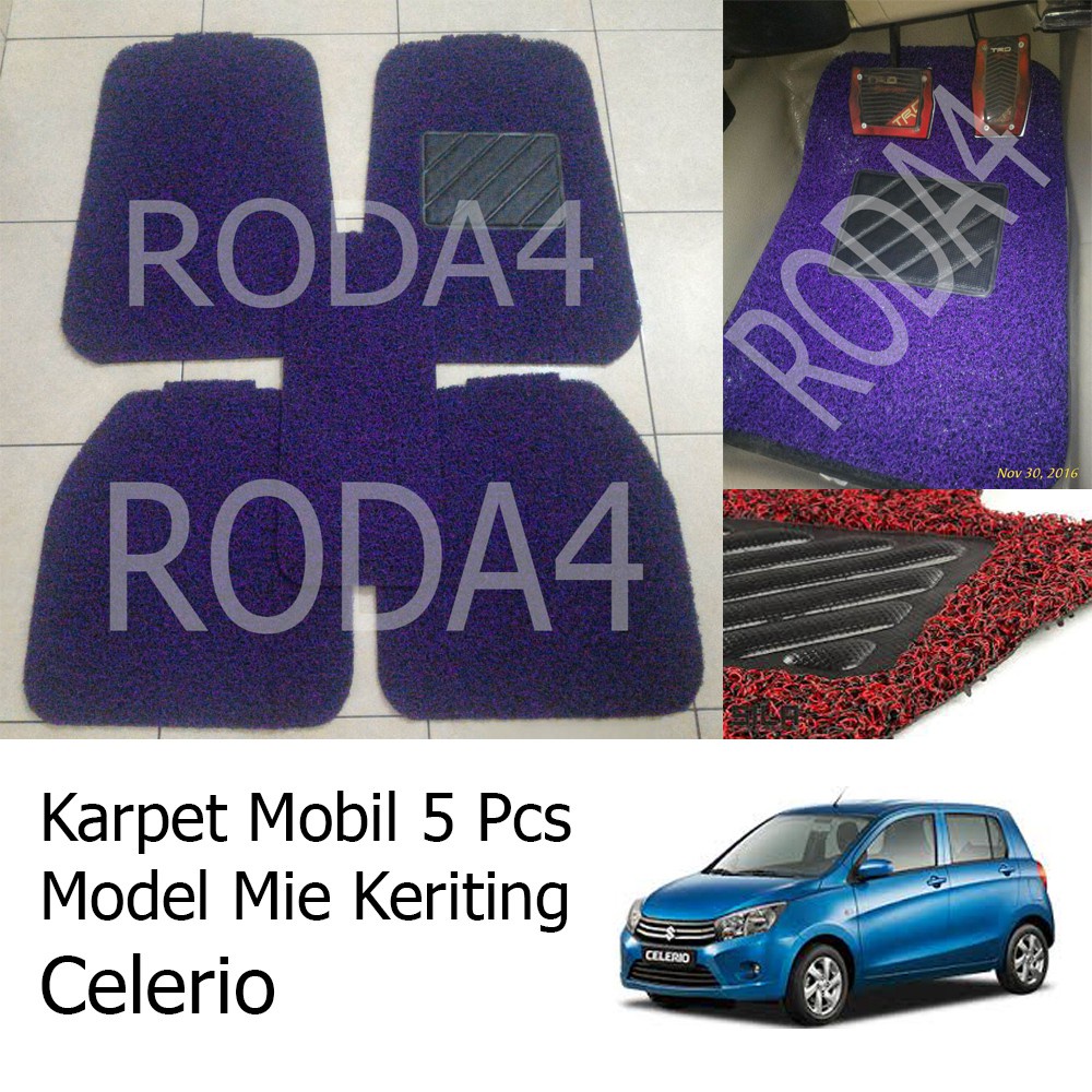 Karpet Mobil / Car Carpet / Floor Mats Universal Model Mie Keriting Celerio