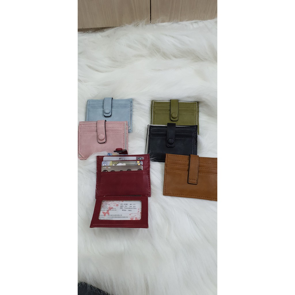 dompet kartu fashion card holder wallet PU leather aries