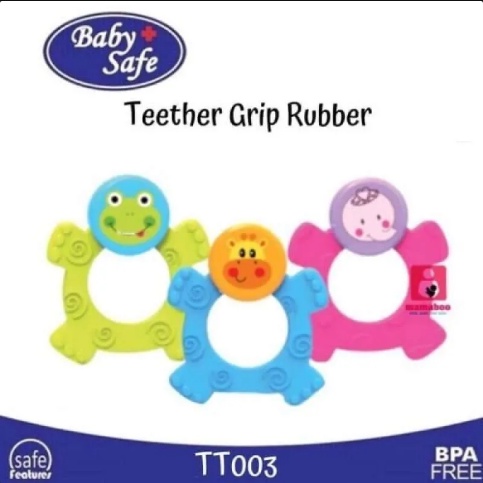 Baby Safe Easy Grip Teether Gigitan Bayi Ergonimis TT003