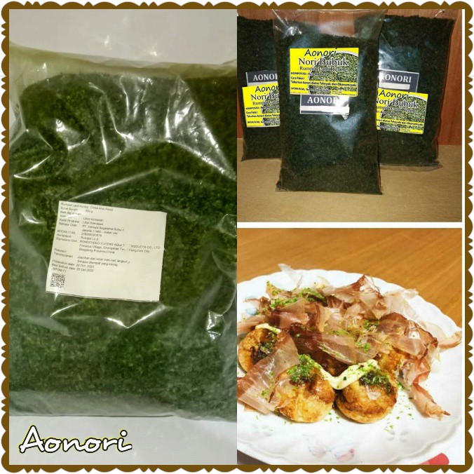 

SOLD OUT TERJUAL AONORI 500gram | Ao Nori Bubuk | Taburan Takoyaki | Laver Powder