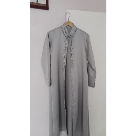 jubah akad / jubah walimah / jubah luar habib /jubah silver / jubah jas