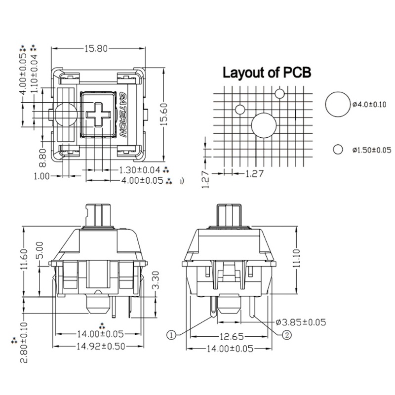 Btsg Saklar Keyboard Mekanik Tahan Lama 10pcs/Set Aksesori Pengganti Keyboard Mekanik Cocok Untuk Gateron fit MX