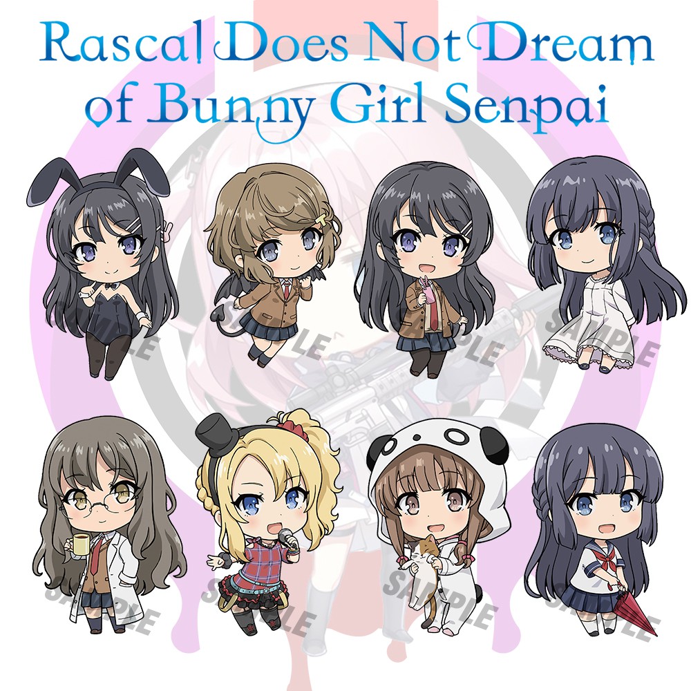 Gantungan Kunci Seishun Buta Yarou / Keychain Anime Bunny Girl Senpai / Ganci Lucu Sakurajima Mai