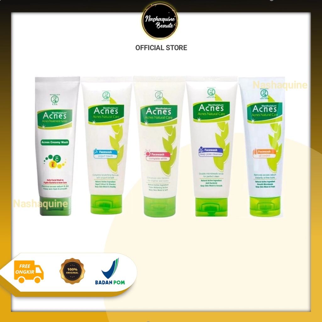 Acnes Complete White Face Wash - Acnes Creamy Wash - Acnes Natural Care Face Wash Oil Control