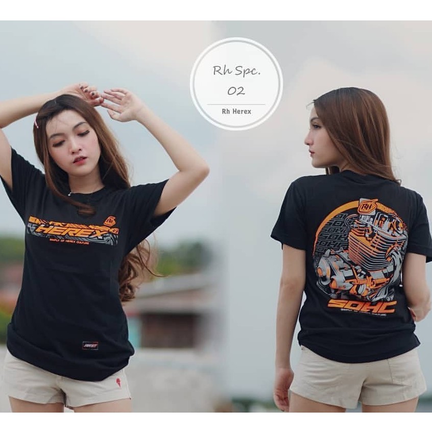 Kaos Tshirt Distro Racing Hell Herex Lengan Pendek - Kaos Motor Racing Tees Keren