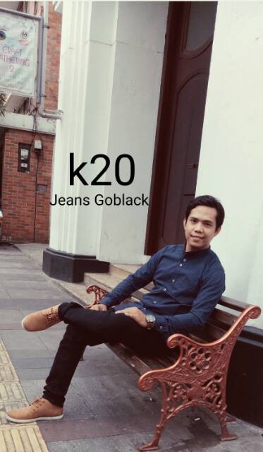 JOPPERSIDE GOBLACK CELANA PANJANG JEANS PRIA ORIGINAL PREMIUM HITAM BLACK POLOS