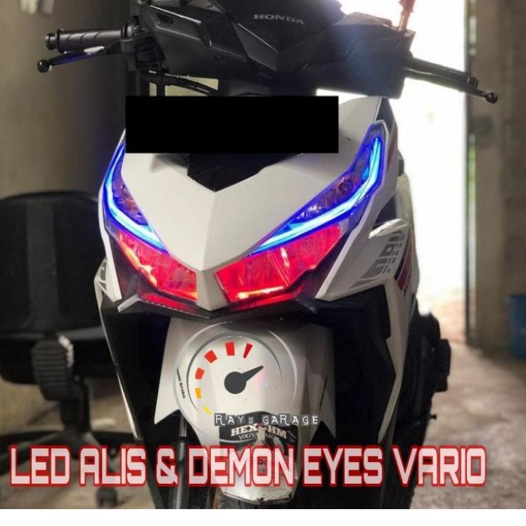 Tidak Diragukan.. SEPAKET LED ALIS VARIO 125 150  & DEMON EYES BERKUALITAS