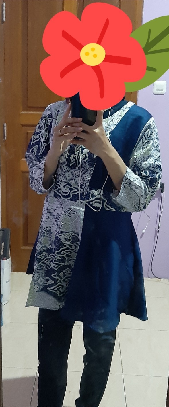 Baju Batik Wanita Modern Monalisa Genes M,l,xl,xxl Asli Pekalongan