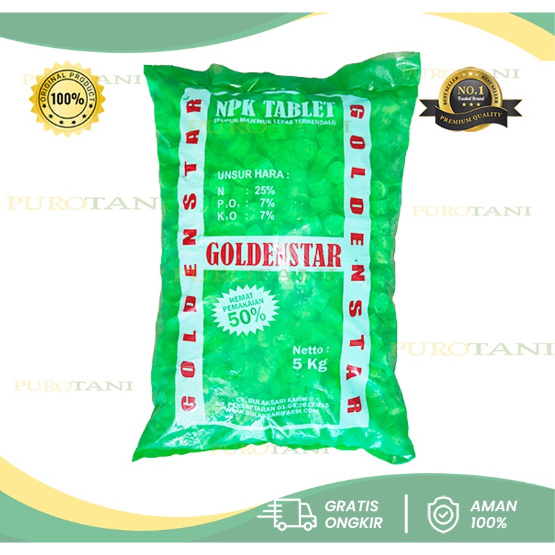 Pupuk NPK tablet 5kg Goldenstar