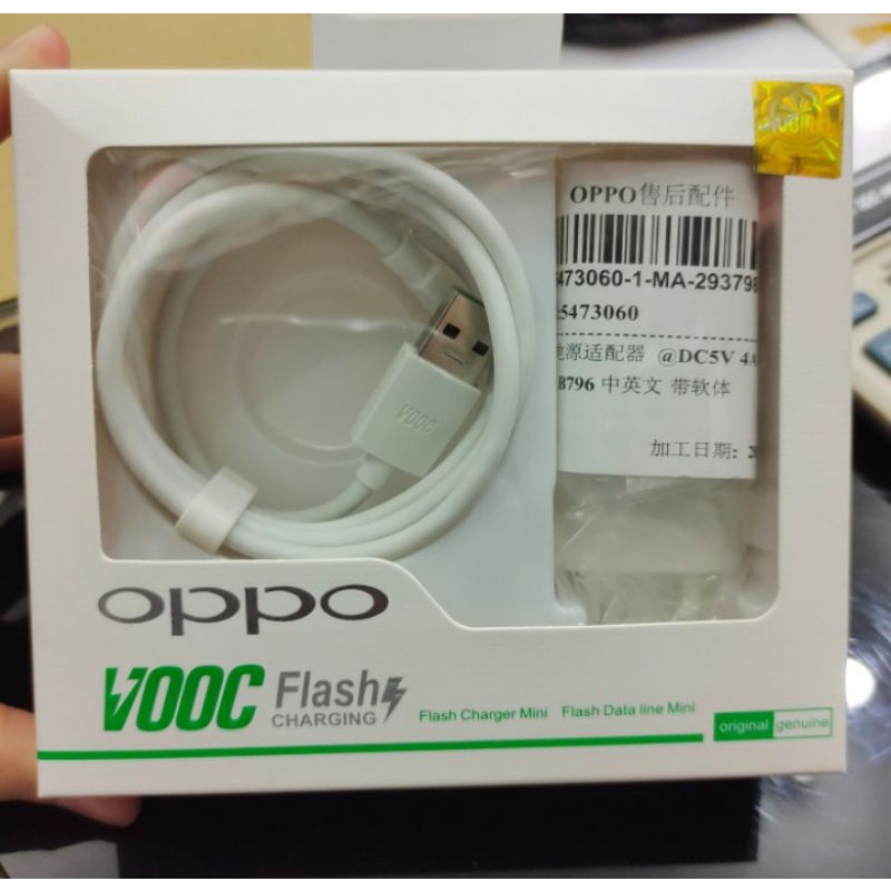 Charger Casan Oppo Original 100% Flash VOOC F5 F7 F9 Fast Charging Original 100%