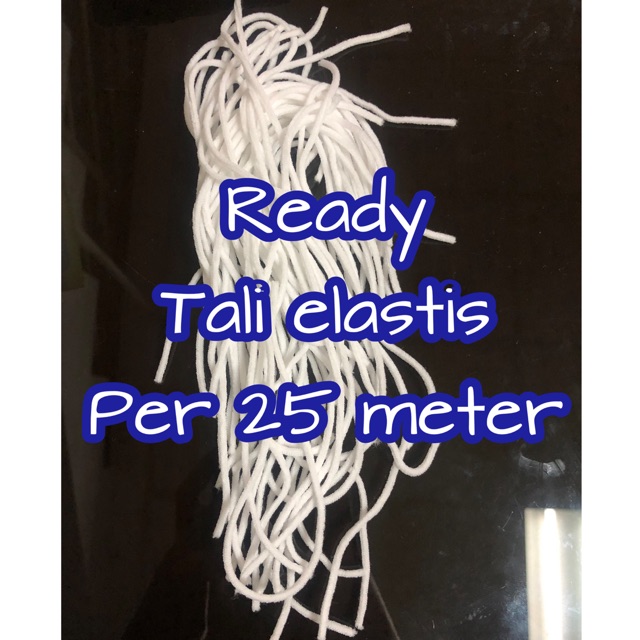 Tali masker elastis tali elastis tali bulat 1 mm