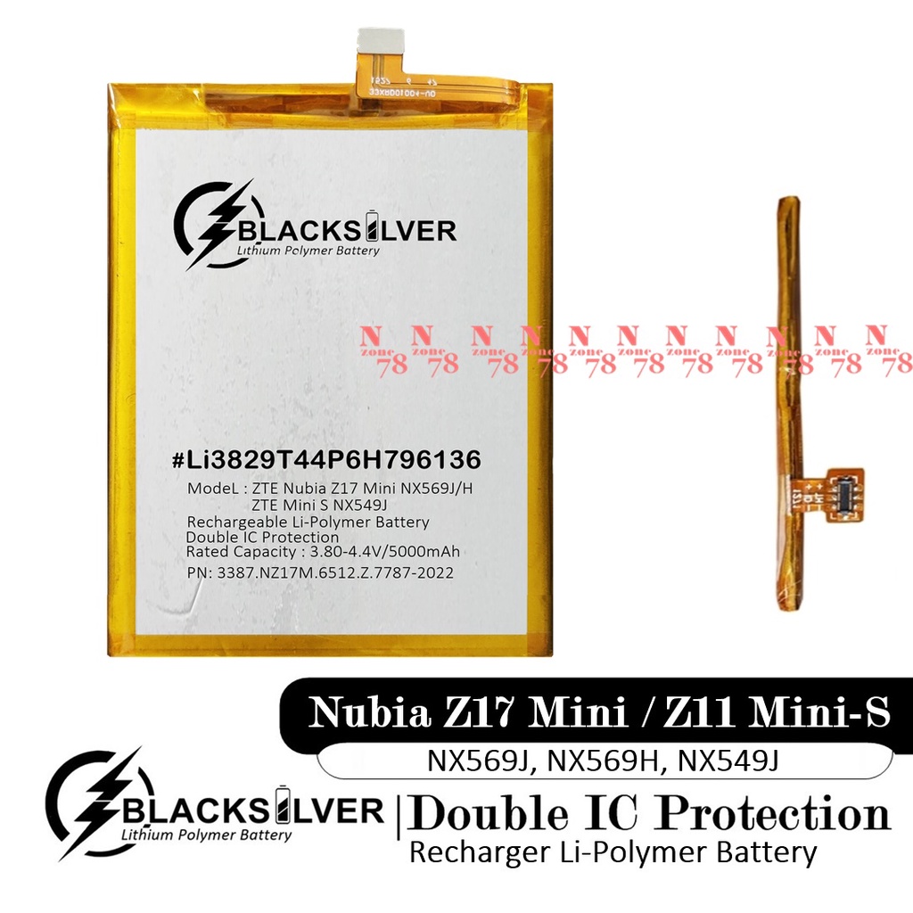 Baterai ZTE Nubia Z17 Mini NX569J NX569H Double IC Protection Online