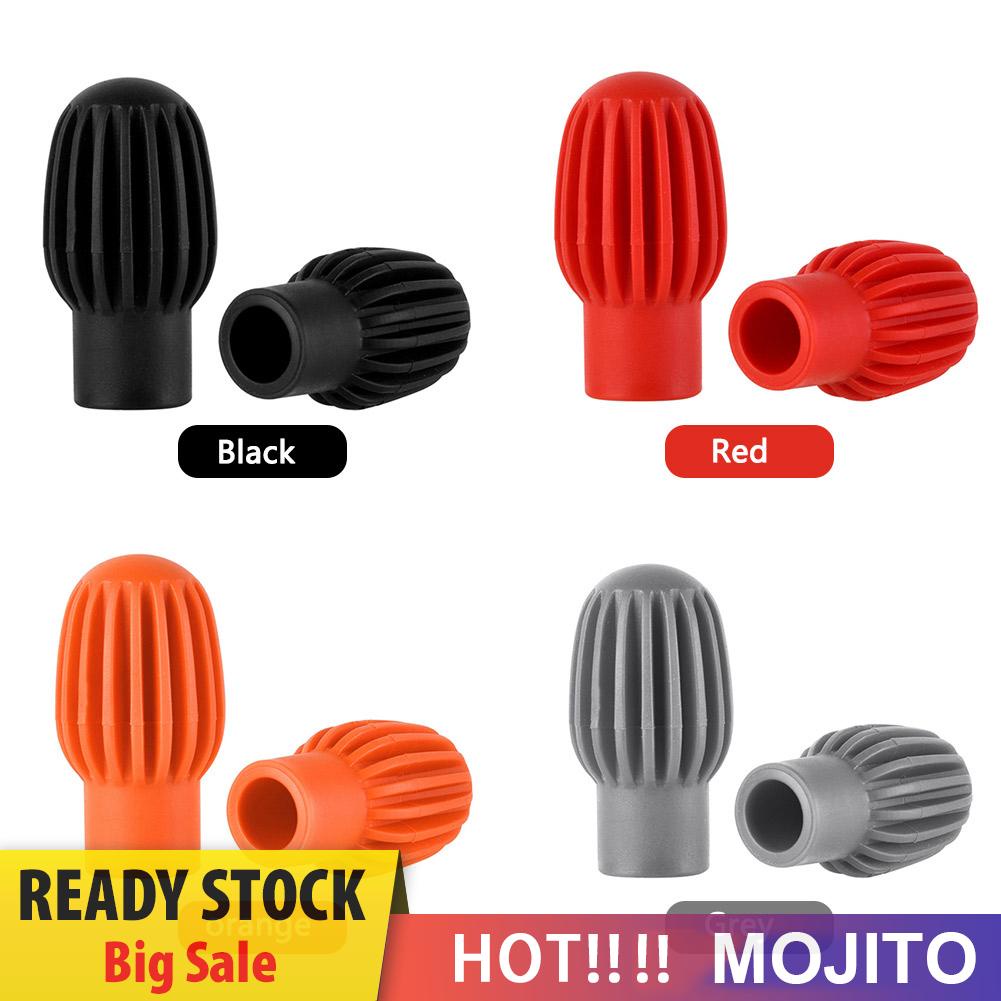 2pcs Tutup Stik Drum Bahan Silikon Untuk Latihan
