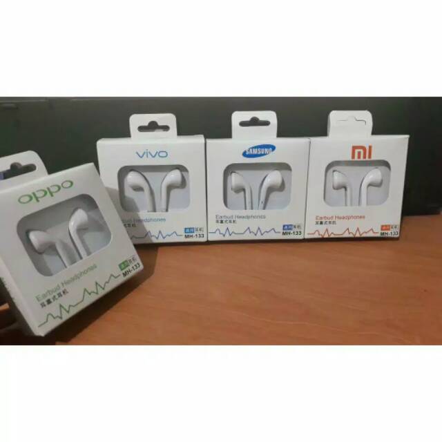Headset Handsfree Earphone MH133 Non Karet GOOD QUALITY