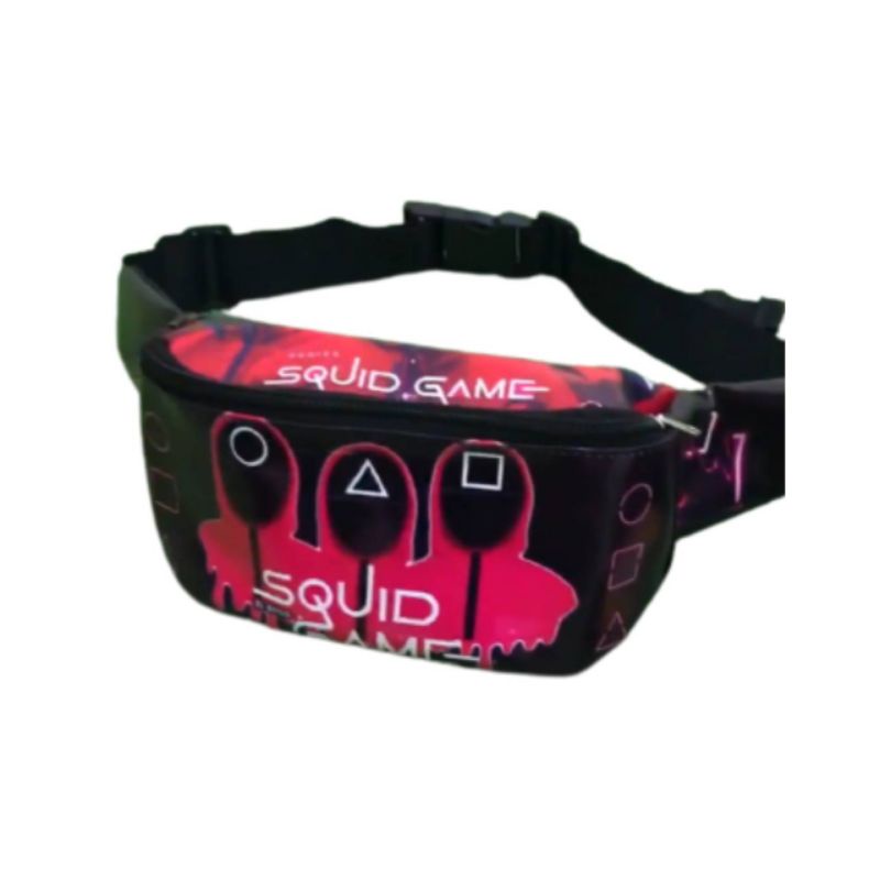 Waistbag anak laki laki squid game tas selempang anak karakter squid game