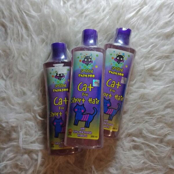 Shampoo Smiling Short Hair Cat Shampo Sampo Kucing Bulu Berbulu Pendek