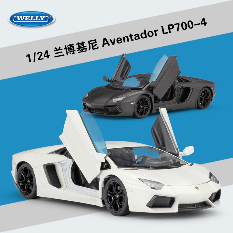 Import WELLY 1:24 Simulation Classic Toy Car Diecast Vehicle Model Lamborghin Aventador LP700 Metal