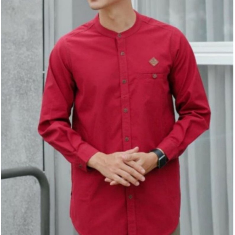 KEMEJA KOKO KURTA LENGAN PANJANG(GRATIS TAS BAJU)