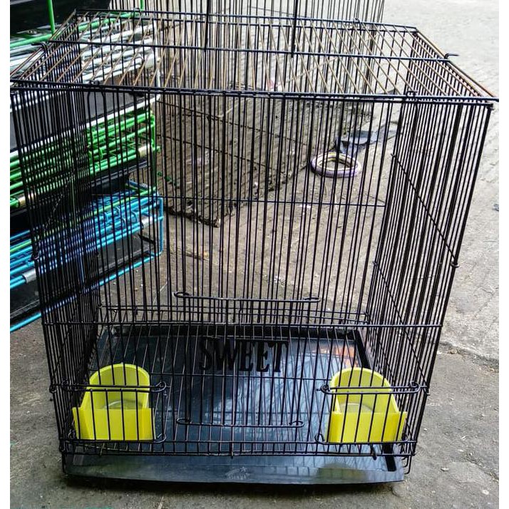 Kandang lipat besi kelinci burung kicau lovebird hamster ayam 30x20