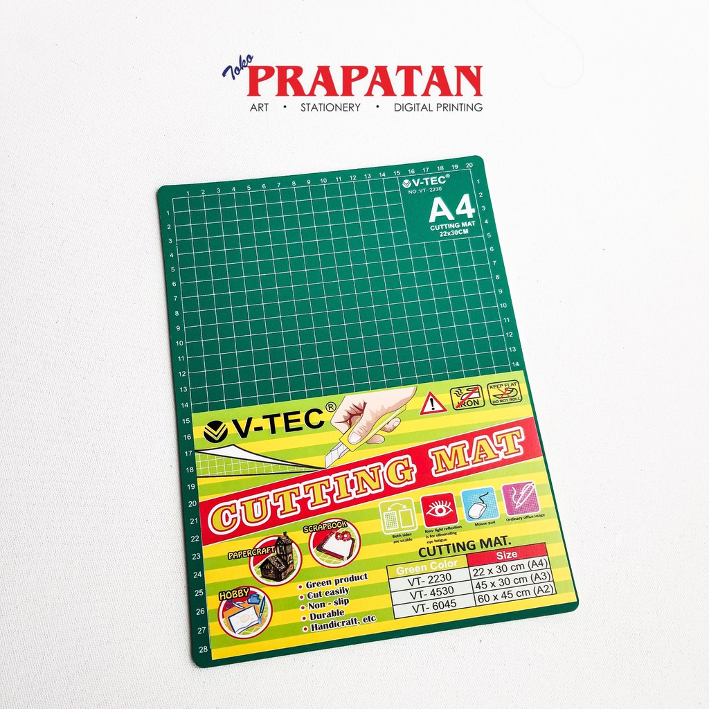 V TEC Cutting Mat A4/A3/A2 | Alas Potong