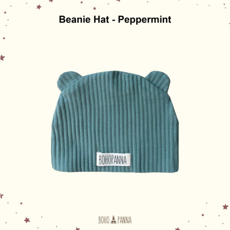 CILLABABY - BOHOPANNA | BOHOBABY BEANIE HAT (Topi Anak Bayi)-Peppermint