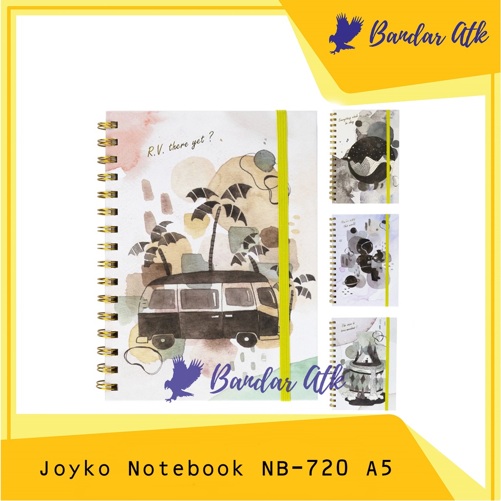 

JOYKO Notebook NB-720 A5 Spiral Hard Cover Buku Tulis Catatan [1 PCS]