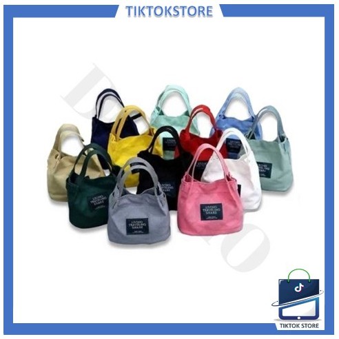 TIKTOK - ALICE BISA COD TAS IMPORT TAS KANVAS TAS BATAM TOTE BAG TAS CANVAS