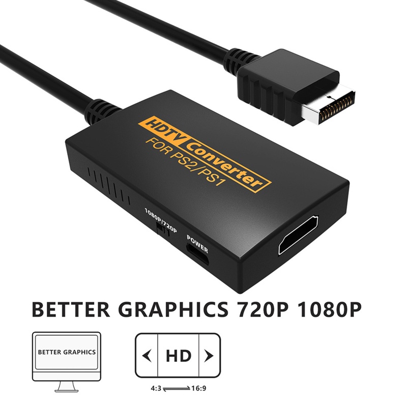 Btsg Untuk PS1/2Ke Converter 720P 1080P Konversi Video Output