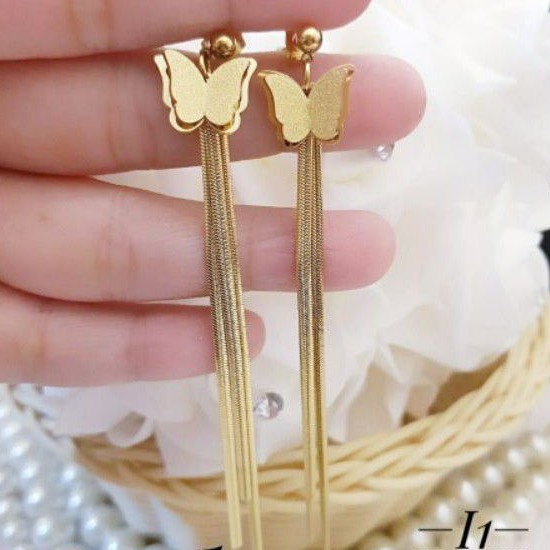 Titanium perhiasan Anting Kupu terlaris K1215