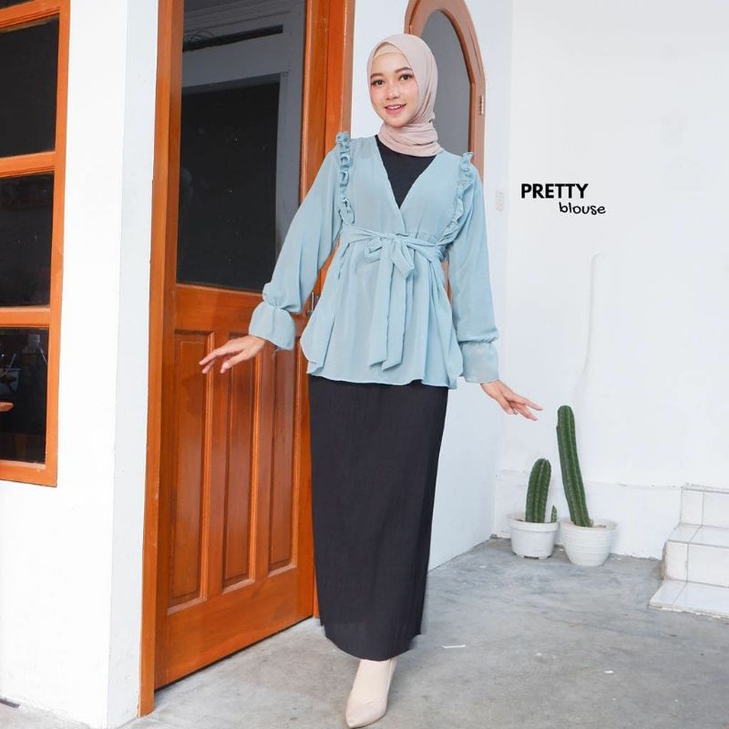 BLOUSE CERUTY DEALOVA | TARTAN MIZU | LUCIA WOLFIS | PRETTY RUFFLE BLOUSE-6