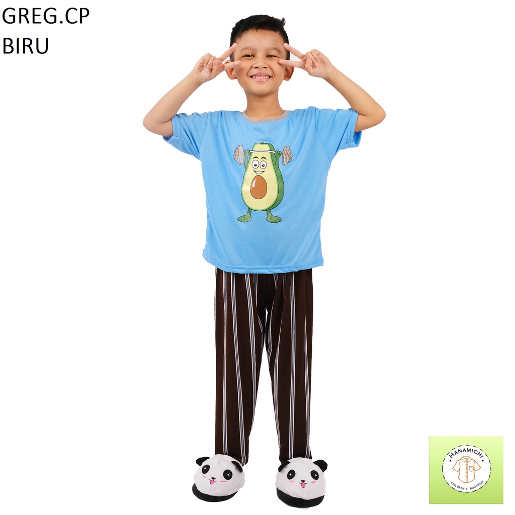 Hanamichi GREG.CP Baju Setelan Anak Lengan Pendek