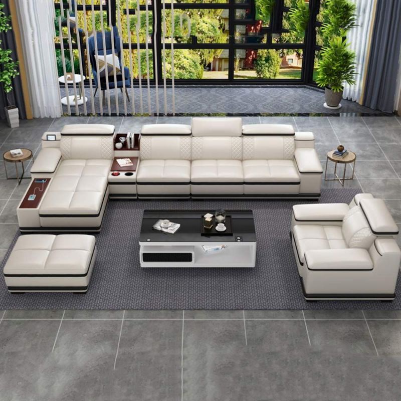 Sofa U ruang tamu - Sofa U modern premium grade luxury - Sofa Minimalis U - sofa U modern Charger -S