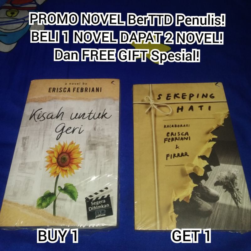 Novel Kisah Untuk Geri berTTD Penulis FREE Novel Sekeping Hati - BUY 1 GET 1