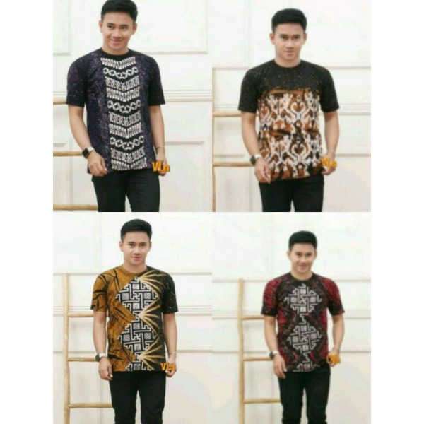 KAOS BATIK CAP CANTING STEMP KAOS POLO KAOS BATIK ABSTRAK KAOS PRIA
