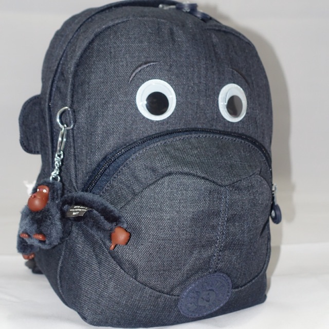 Kipling Back to school cm Fast jeans true blue tas ransel anak kipling sale original