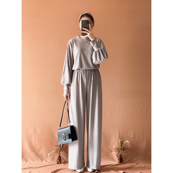 Zolly Set (1 Set Long Knit dengan Premium look)-3