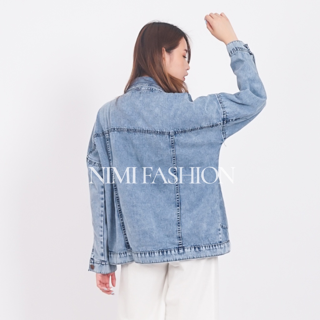 Jaket Oversize Wanita / Jaket Jeans Wanita / Jaket Denim Wanita