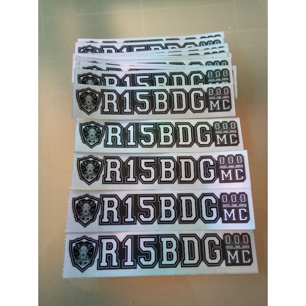 stiker hologram R15 Bandung M.C