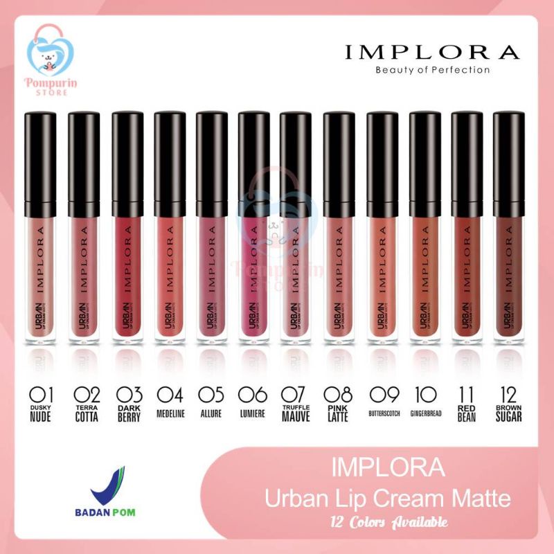 Lip Cream Implora Matte Pilih Variannya