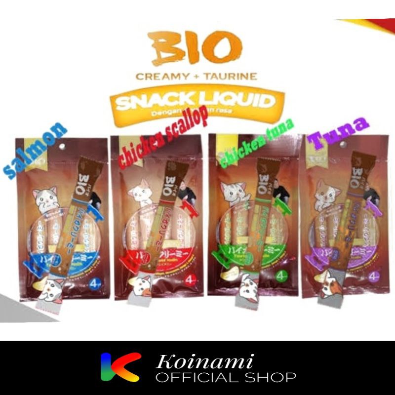 BIO CREAMY SNACK KUCING / ORICAT /MAKANAN KUCING / PETSHOP