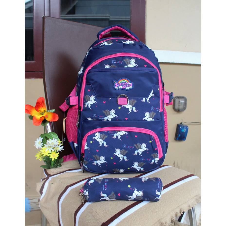 TAS ANAK REMAJA CEWEK ALTO SILVERGIRL KUDA UNICORN 