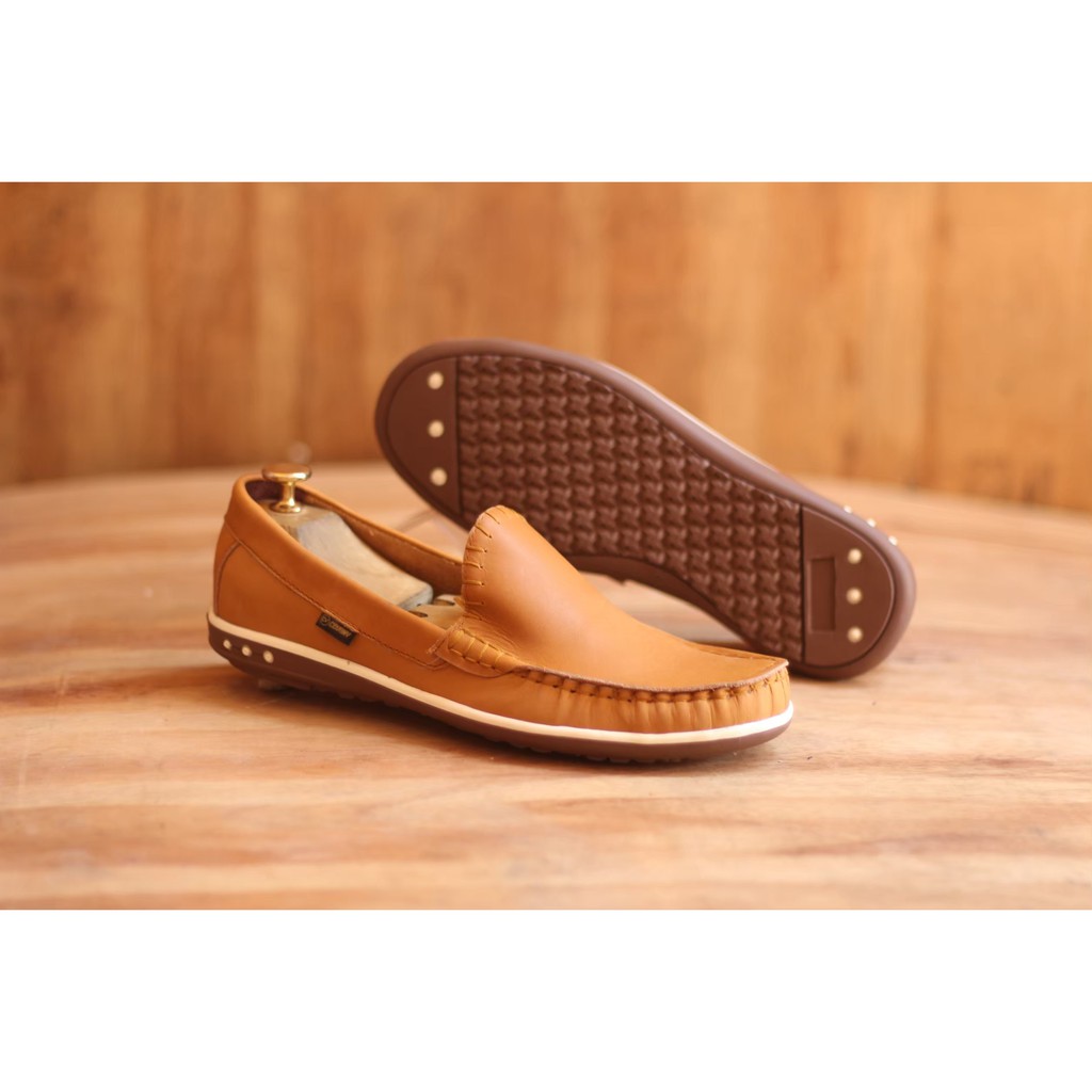 Sepatu Casual Slip On Pria Klit Asli Termurah - Cevany Myth Original handmade Santai kerja