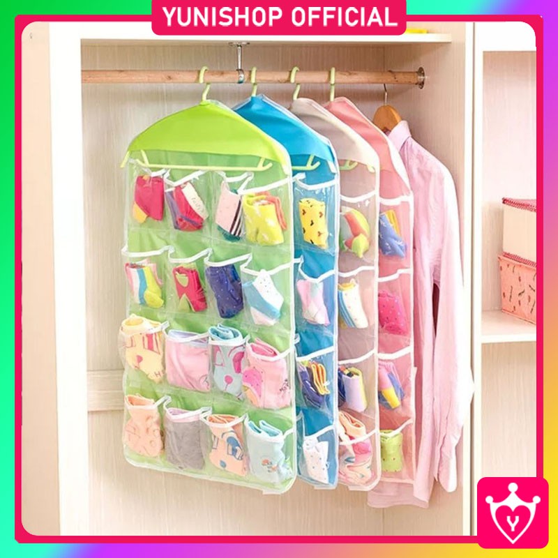 Pouch Hanging Organizer Serbaguna / Rak Celana Dalam Gantung Underwear Organizer / TS-68