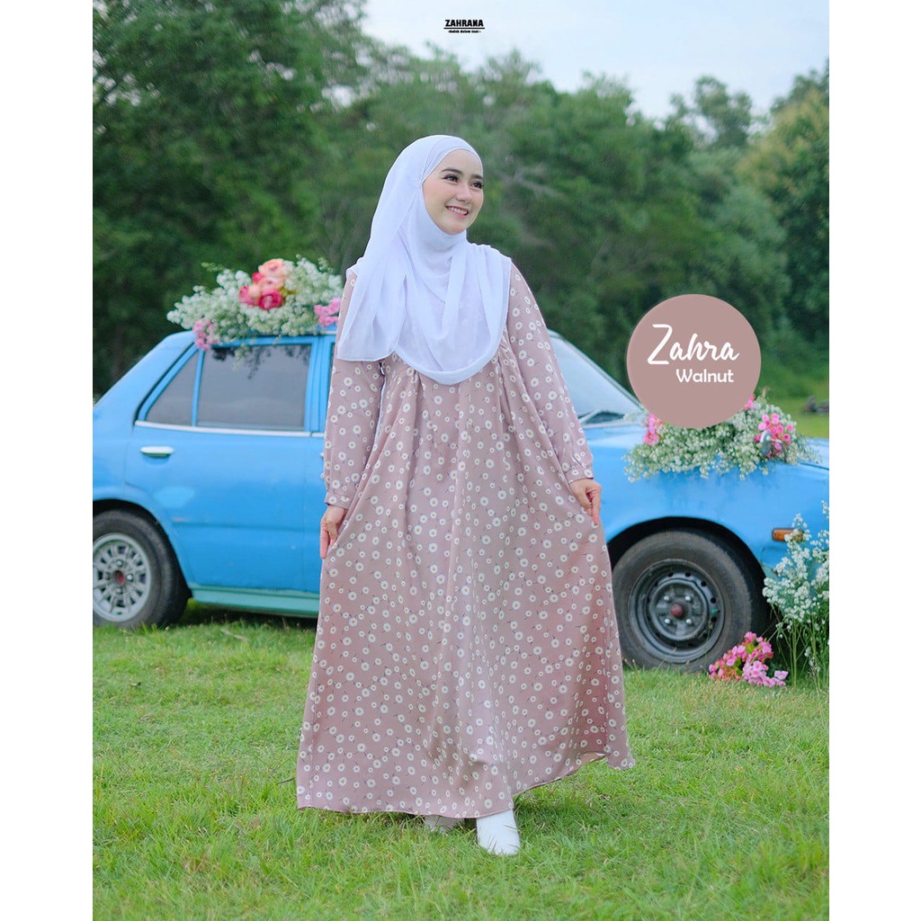 Gamis Set Zahra Dress Khimar Jasmine Set By Zahrana Collection
