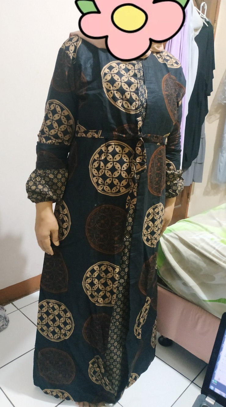 Gamis Batik Manggar, Padi,sekar,cantik,kubis,kipas,daun,kupu,nadine,gendis