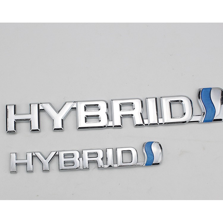 1pc Stiker Emblem Hybrid Samping / Belakang Bahan Abs Untuk Toyota