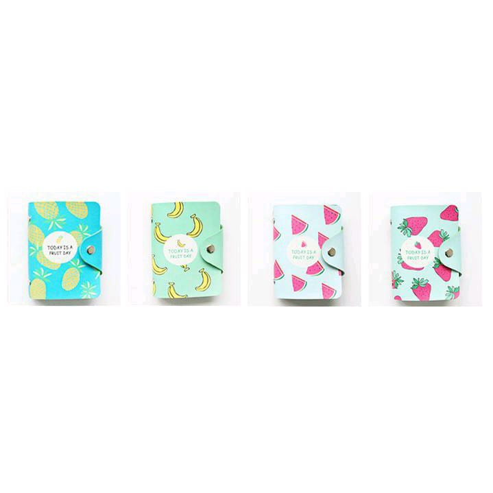 Dompet Kartu Motif Buah, Flamingo, Pink Panther  - DOMPET KARTU LUCU