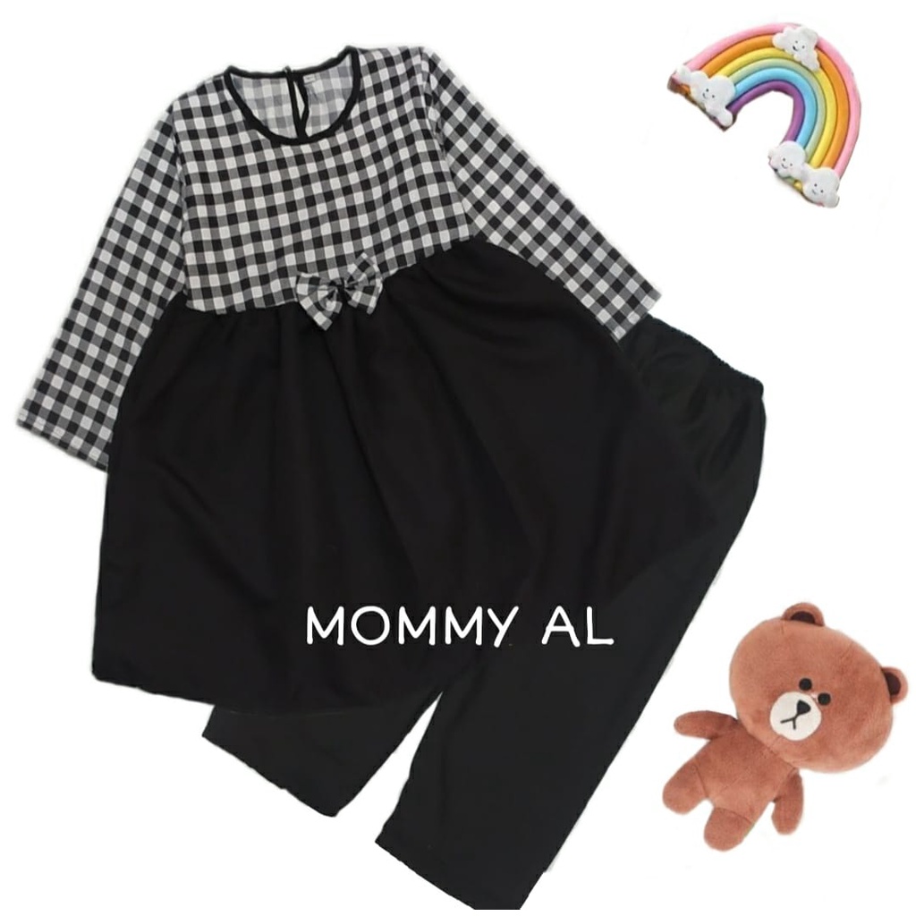 [MOMMY AL]PAKAIAN ANAK PEREMPUAN SET TUNIK ANAK 1-6 TAHUN